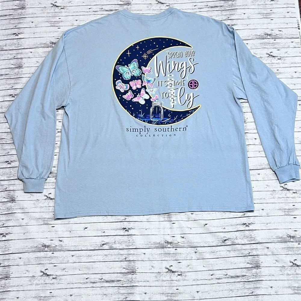 Simply Southern “Spread Your Wings It’s Time to Fly” Long Sleeve Tee